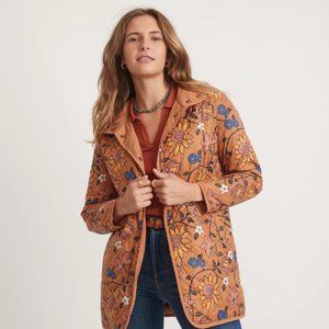 Reversible Timber Cove Quilted Jacket in Amber Brown - Small / Amber Brown